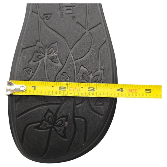 Alegria by PG Lite Sandals Womens 10.5 Wide Vienna Ankle Strap Black Leather - Picture 9 of 15